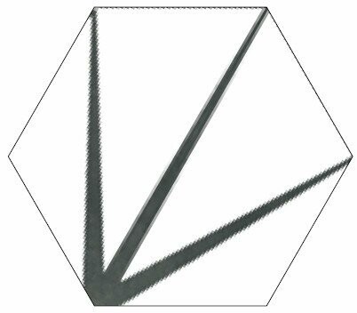 STARLINE WHITE NATURAL HEXAGON