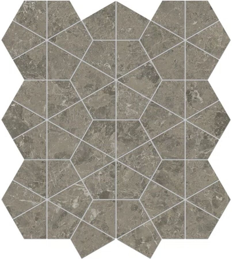 Marvel Meraviglia Grigio Elegante Hexagon Lappato