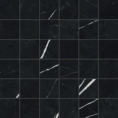 Forte Dei Marmi Elegant Black Mosaic Lappato 30x30