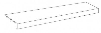 Forte Dei Marmi Quark Oyster White Scal. Front. 33x160Ступ. Фронт 33Х160