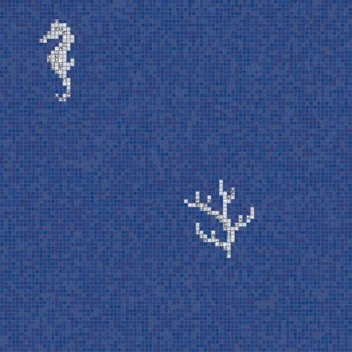CORALS & SEAHORSES BLUE