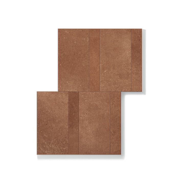 SENSI TERRE MATTONE NATURALE TAVELLA+LISTELLO 30X40