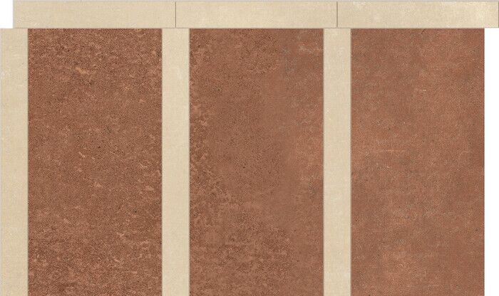 SENSI TERRE MATTONE+COTONE NATURALE TAPPETO 55x32