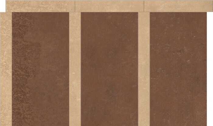 SENSI TERRE AMARANTO+ROSATO NATURALE TAPPETO 55x32