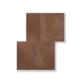 SENSI TERRE AMARANTO MIX TAVELLA+LISTELLO 30X40