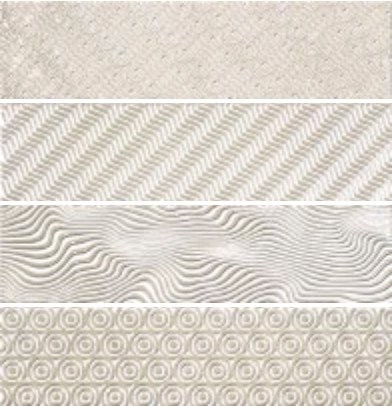 Listello PETRA  GREIGE 4 pz. misti