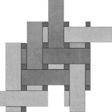 Remix Dark Charc/Grey (Set 2Pz) (62059) 40x40 Керамогранит