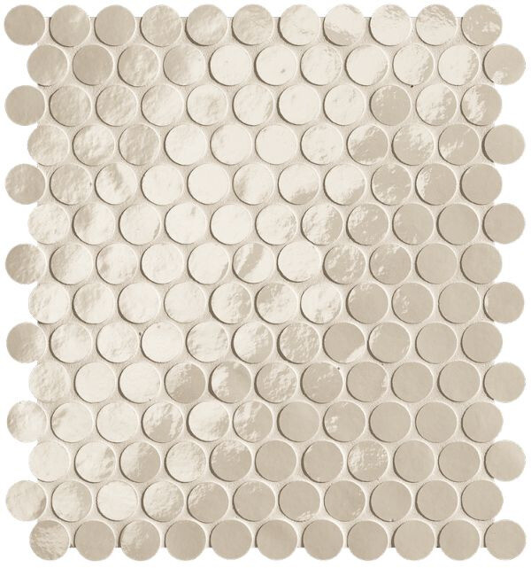 GLIM AVORIO ROUND MOSAICO BRILLANTE