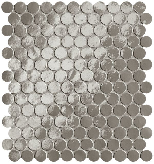 GLIM GRIGIO FUMO ROUND MOSAICO BRILLANTE
