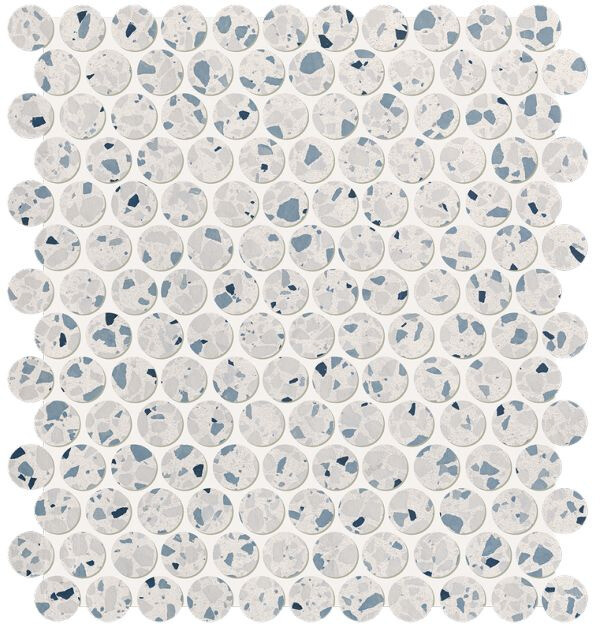 GLIM GEMME AZZURRO ROUND MOSAICO MATT