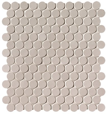 MILANO&FLOOR BEIGE ROUND MOSAICO MATT