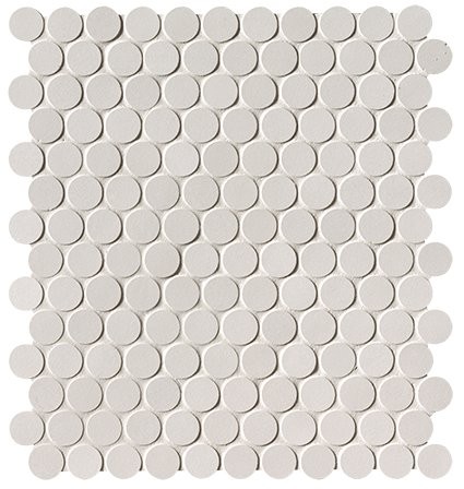 MILANO&FLOOR BIANCO ROUND MOSAICO MATT