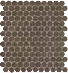 NOBU COCOA GRES ROUND MOSAICO MATT