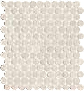 NOBU WHITE GRES ROUND MOSAICO MATT