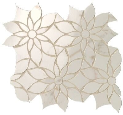 ROMA GOLD CALACATTA DELICATO DAISY MOSAICO