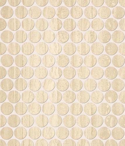 ROMA TRAVERTINO ROUND MOSAICO