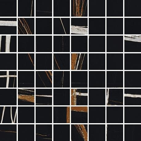 CHARME DELUXE Sahara Noir Mosaico Lux 29,2x29,2//Ш.Д. Сахара Нуар Мозаика Люкс 29,2x29,2 (6101100006