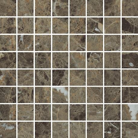 CHARME DELUXE Emperador Dark Mosaico Lux 29,2x29,2//Ш.Д. Эмперадор Дарк Мозаика Люкс 29,2x29,2 (6101