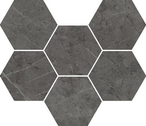 Charme Evo Antracite Mosaico Hexagon 25x29