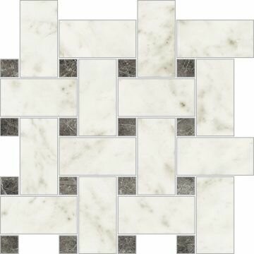IMM MOS INTRECCIO BIANCO CARRARA LEVIG