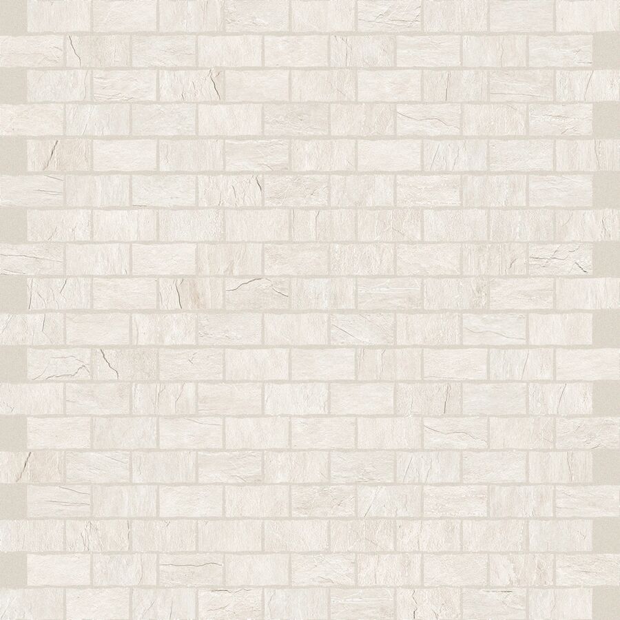 ARDOISE BLANC 1,5x3 6MM MOS.30X30