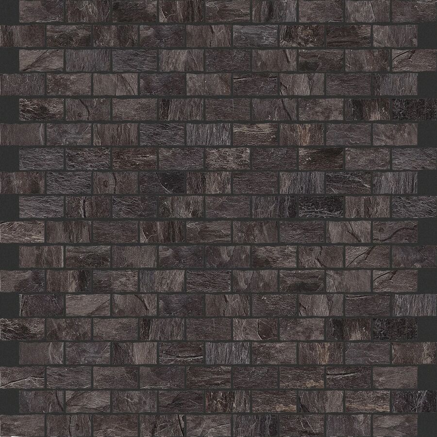 ARDOISE NOIR 1,5x3 6MM MOS.30X30