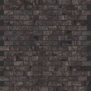ARDOISE NOIR 1,5x3 6MM MOS.30X30