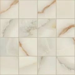 BIJOUX ONYX BLANCHE GLOSSY 6MM MOS 7,5X7,5