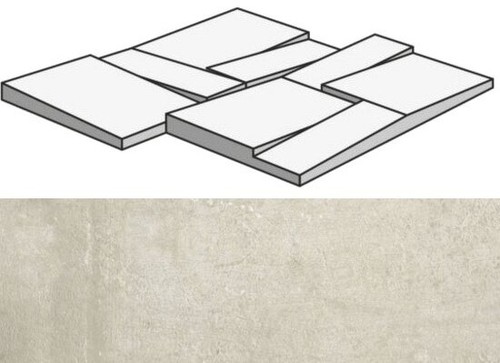 MATI?RES REX SABLE MOD.MURETTO 3D 30X30