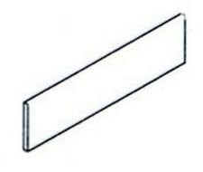 BATTISCOPA TEBE NOCE 8 X 32,7 SPESSORE 10 MM