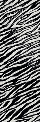 ZEBRA WHITE ANIMALIER 11.9X72