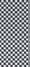 F. 1 DESIGN LISTONE WHITE/BLACK CHEQUERED 9.6X24