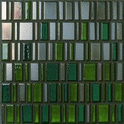 LE MURRINE DECORO MEDIUM METAL EMERALD SU RETE 30X30