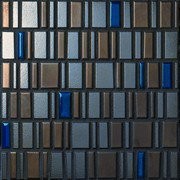 LE MURRINE DECORO HIGH METAL BLUE SU RETE 30X30