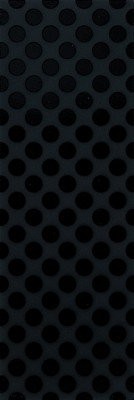 LES POIS BLACK ON BLACK 24X72
