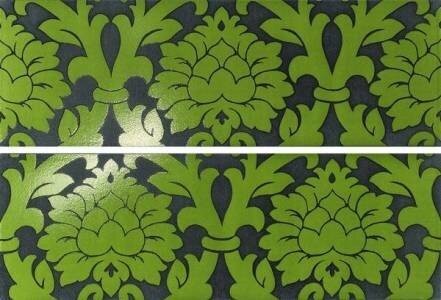 DECORO VELVET (A+B) BLACK/GREEN 24X72