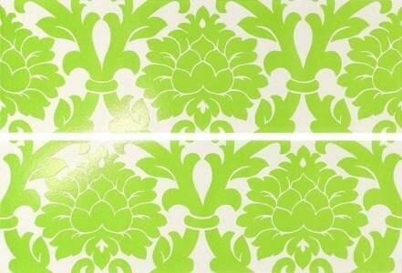 DECORO VELVET (A+B) WHITE/GREEN 24X72