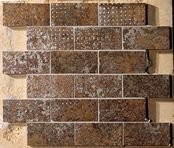 MOSAICO MATTONCINO CROMO 29X29