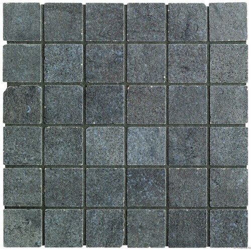 MOSAICO PIERRE DE FRANCE NOIR SU RETE 32X32