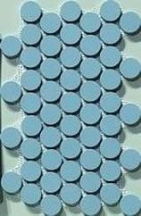 DECORO SMARTIES POWDER BLUE SU RETE 20.5X35