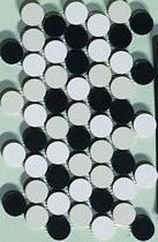 DECORO SMARTIES MIX B BLACK/PEARL/WHITE SU RETE 20.5X35