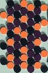DECORO SMARTIES MIX D ORANGE/AMARANTH/BLACK SU RETE 20.5X35