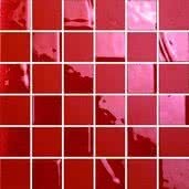 HIGHLIGHTS ROSSO GERANIO 4.5X4.5 SU RETE (FOGLIO 28.6X28.6)