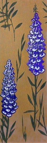 DECORO LES FLEURS DU MAL PRUGNA SU METALLIZZATO 31.9X96.3 RETTIFICATO