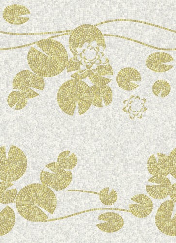 DECORO NINFEE DI DELOS B 1X1 MOULDED