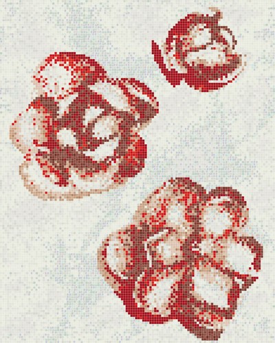 WALLPAPER RED GARDENIA, 1X1, STAMPATO, SU PLUS