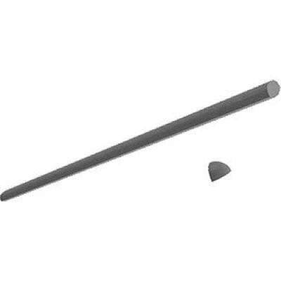 ROUNDED EDGE GRADIENT BLACK MATT