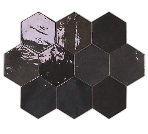 Zellige Hexa Graphite