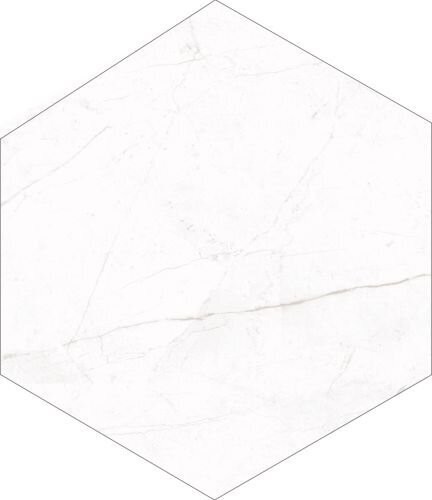 21.5X25 CM STERLINA MATTE WHITE GL POR HEXAGON